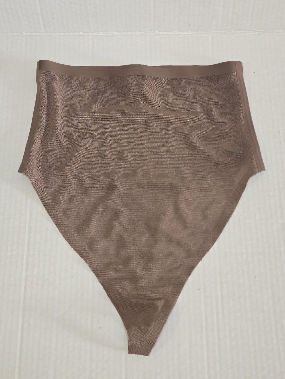SKIMS Power Mesh High Waisted Thong Womens M Brown Sienna Sheer Sculpt Shapewear